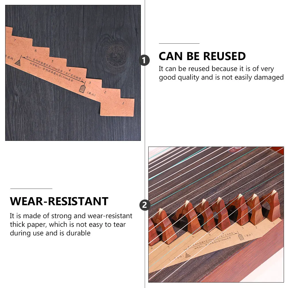 

10 Pcs Piano Code Paper Guzheng Placement Installation Tool Guide Accessories Positioning Location Map