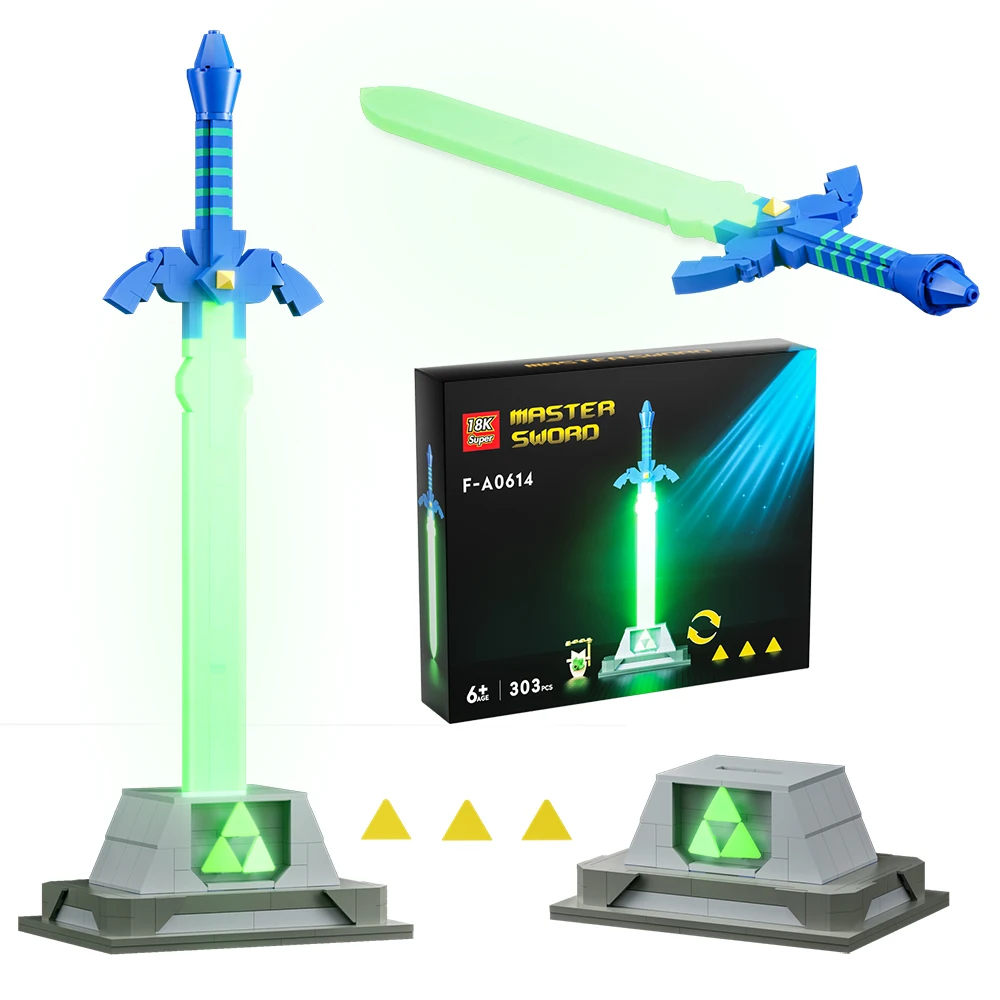 MOC Zeldaed Master Sword Building Blocks Model Game Props Weapon Blocks Educational Toys Children Gift Christmas present