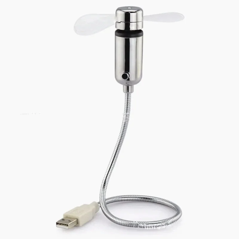 Flexible Mini Fan Portable USB Air Cooler for Office Laptop Desktop - Pocket-sized Gadget for Output Air Conditioning