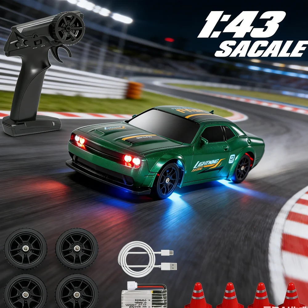 

1/43 2.4G High Speed Drift Rc Car 4WD Remote Control Car Four Wheel Drive Radio Controlled Mini Racing Model Toy for Boys Gifts