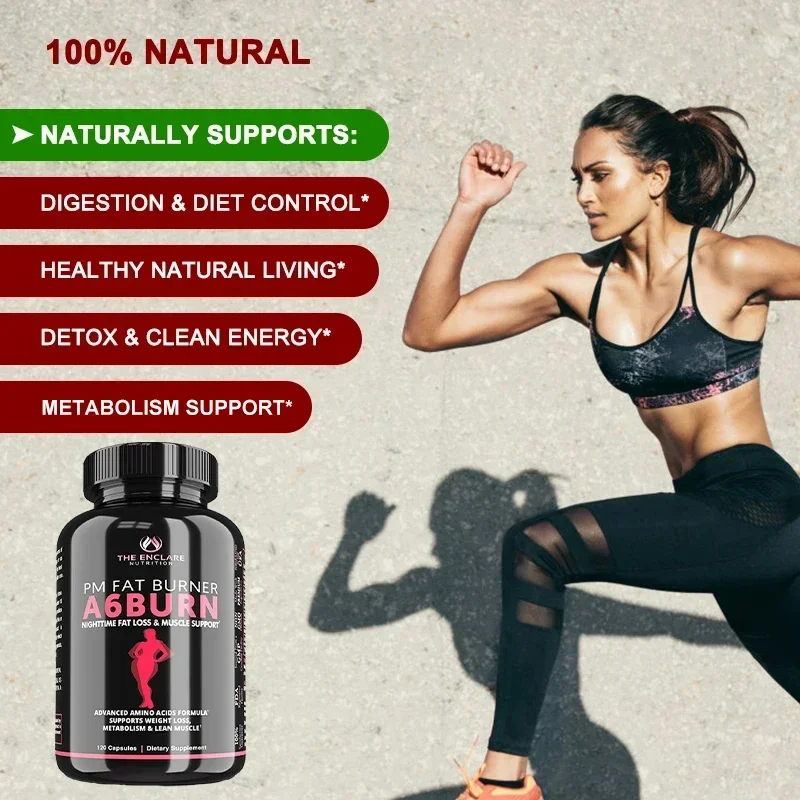 Night Slimming Fat Burning Capsules for Weight Loss, Suppresses Appetite, and Strongly Promotes Metabolism in Men and Women