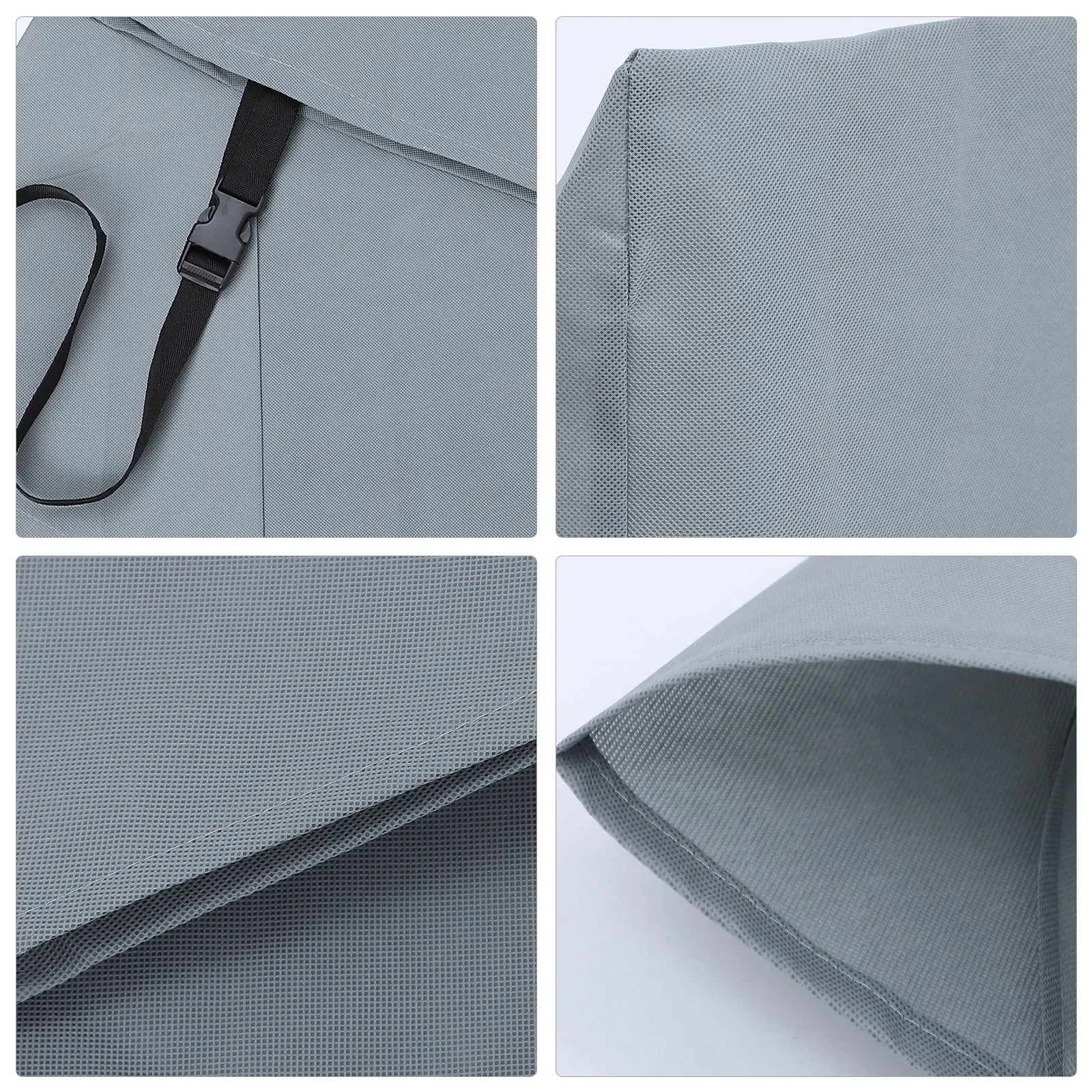 

1Pcs Grey Waterproof Trailer Cover Universal Dustproof Rainproof Protector Lightweight Foldable for Outdoor Indoor All Season