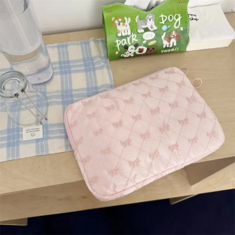 Korean Table Sleeve Bag 11 13.3 14 15 15.6 Inch For Ipad Air Pro11 Xiaomi Pad 5 6 Macbook Samsung Soft Laptop Bag