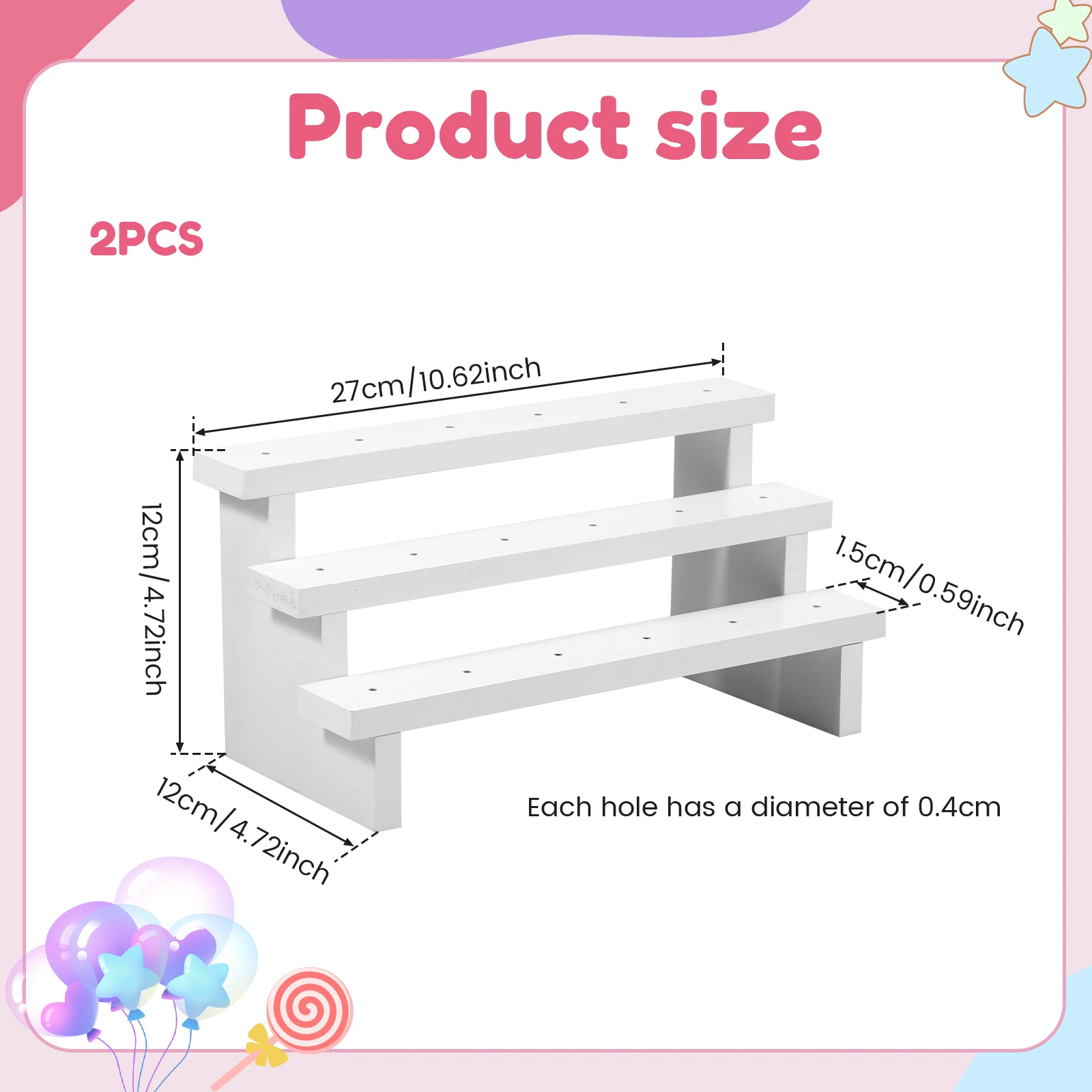 Hole Cake Pop Stand Candy Display DIY Lollipop Support Party Display Holder Kitchen Accessories Wedding Party Dessert Placement - view 2
