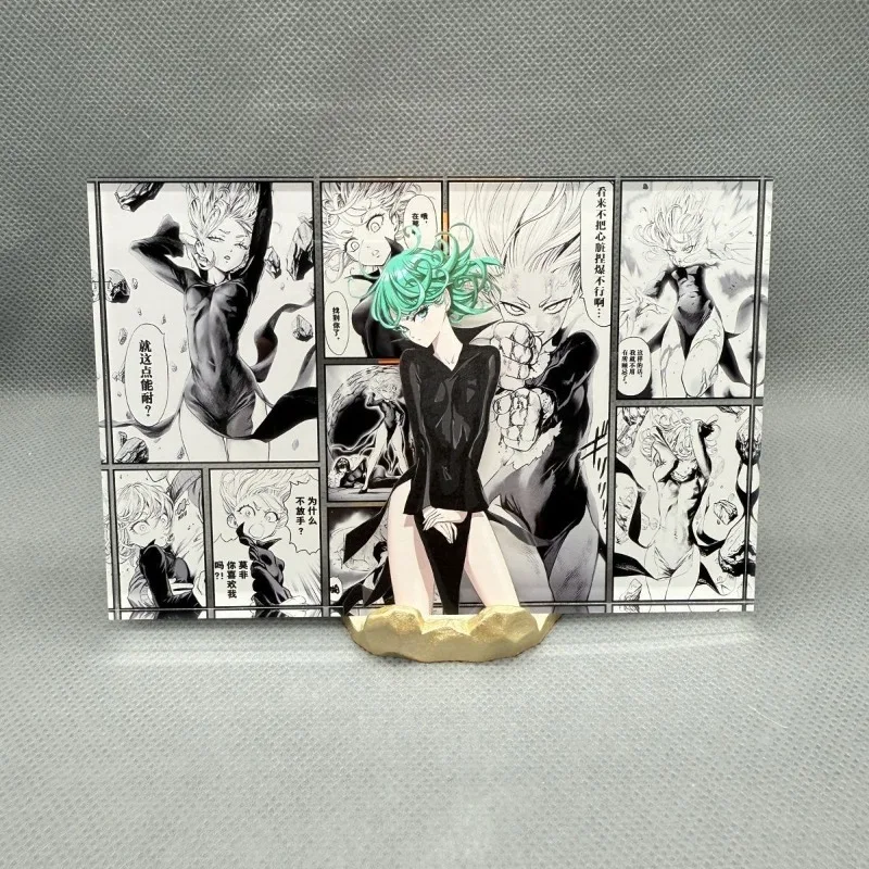 One-Punch Man Tatsumak Tijolo Acrílico Criativo Alto Valor de Cor diy Animação Impressão de Alta Definição Decoração de Marca Secundária