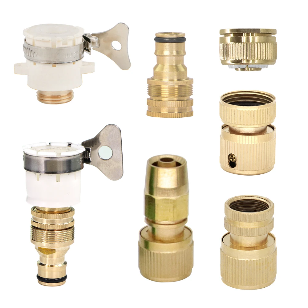 

New Arrival 1/2'' 3/4'' 16mm Irrigation Coupling Garden Home Water Tap Fits Watering Accessories Connect Repair for Tube Fitting