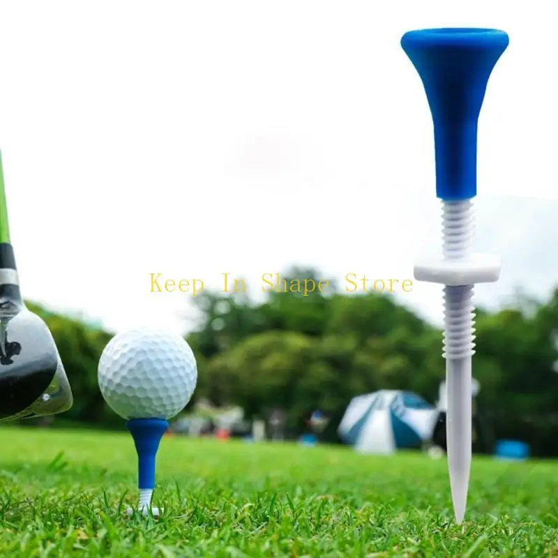 U1JC 5 PCs ارتفاع قابلة للضبط لعبة Golf Ball حامل كرة تدريبات مستقرة STAND GOLF BALL في الهواء الطلق ملحقات رياضية للجولف في