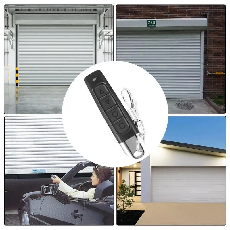 Garage Door Key Fob Programmable 4-Button Duplicator Gate Opener Electric Gate Remote Gate Openers Universal Garage Remote