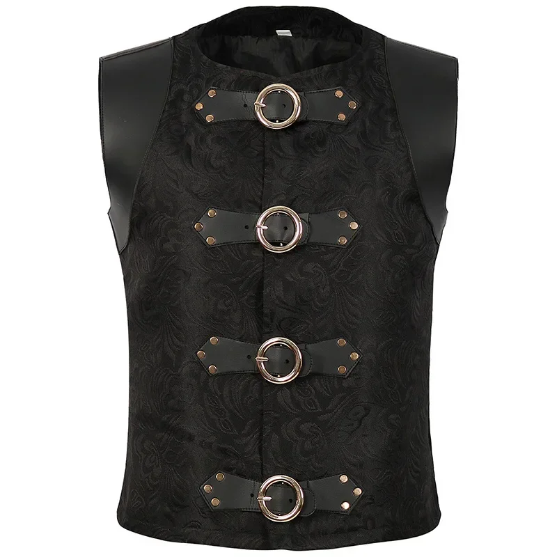 

Men's Victorian Suit Vest Casual Vest Stage Show Costume Evening Dress Medieval Jacket Male Gothic Steampunk Gothic Waistcoat