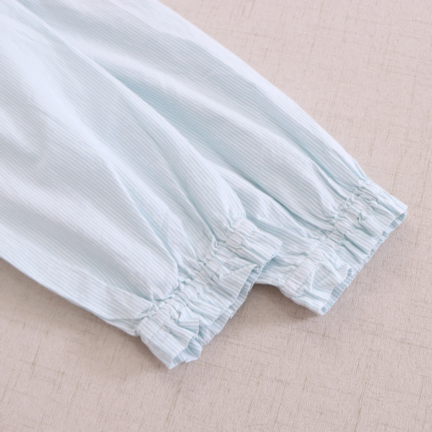 فستان قميص ياباني سويت موري جيرل عتيق مخطط مطرز بالزهور 100% قطن فستان نسائي بياقة واقفة وأكمام طويلة فساتين غير رسمية