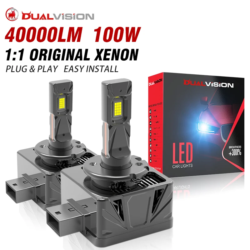 

D1S LED Headlight Canbus HID D3S Bulbs D2S D4S D5S D8S Auto Bulb 100W Super Bright D1R D2R D3R D4R Car Lamp 6500K High Low Beam