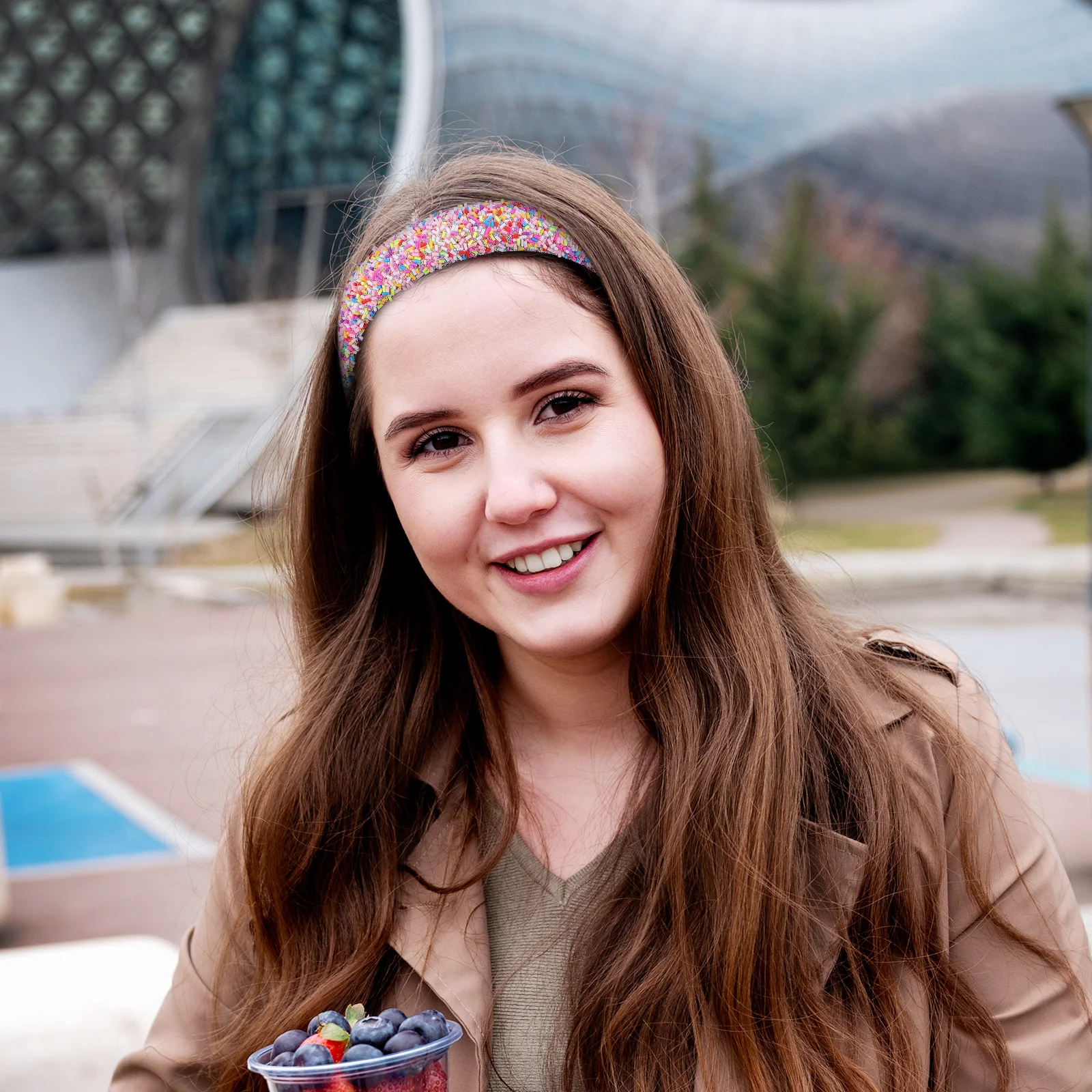 

2Pcs Stylish Wide Padded Headbands Sponge Material Non Slip Hairbands for Women Teens Face Washing Spa Hair Accessories