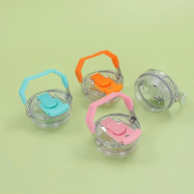 Hand-held Leak-proof Sealed Insulated 30-ounce Car Cup Double Drinking Cap Sealed Leak-proof Portable Handle Cover Transparent
