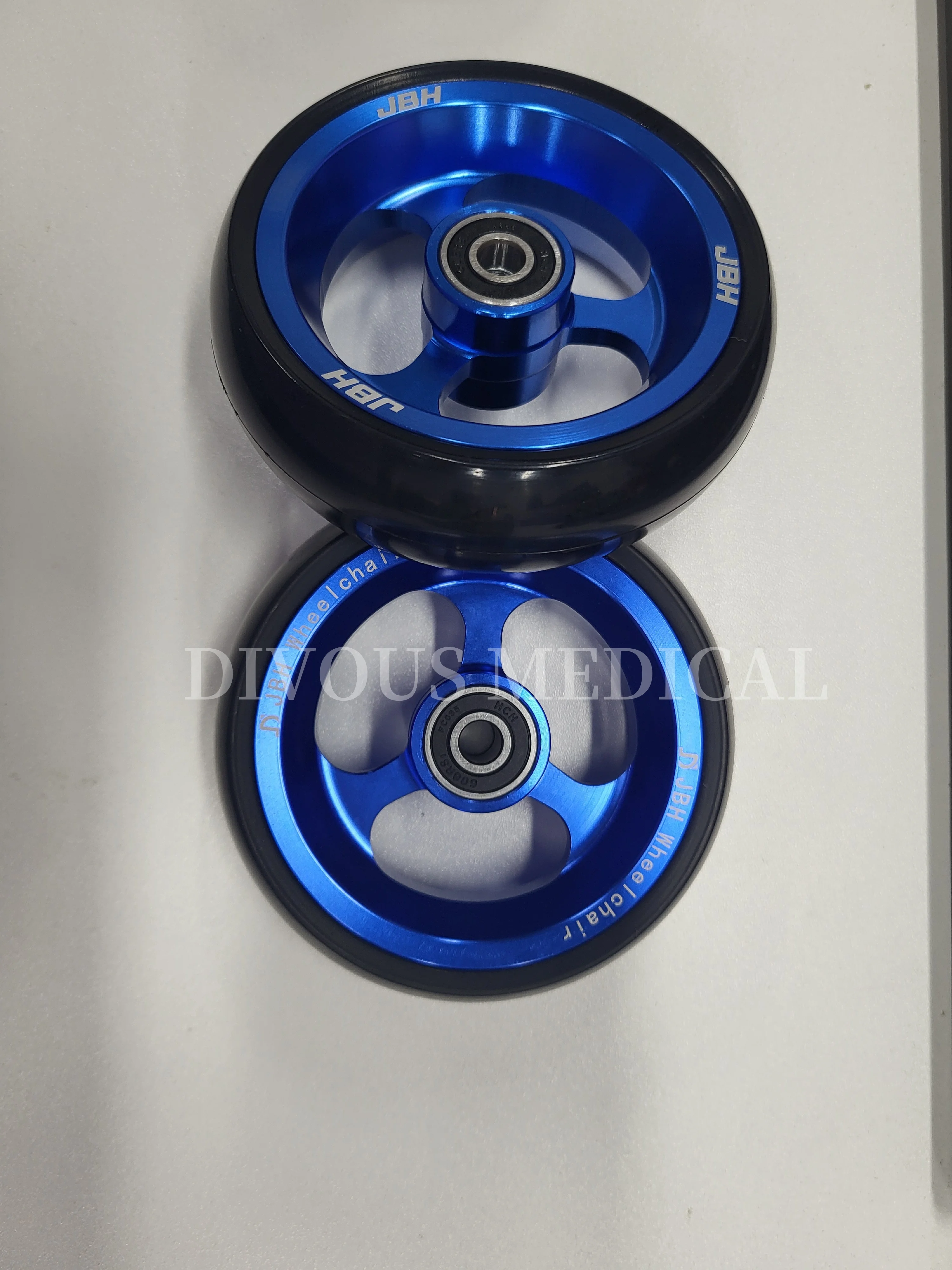 pair of 4-inch front wheel aluminum alloy electric wheelchair walker accessories