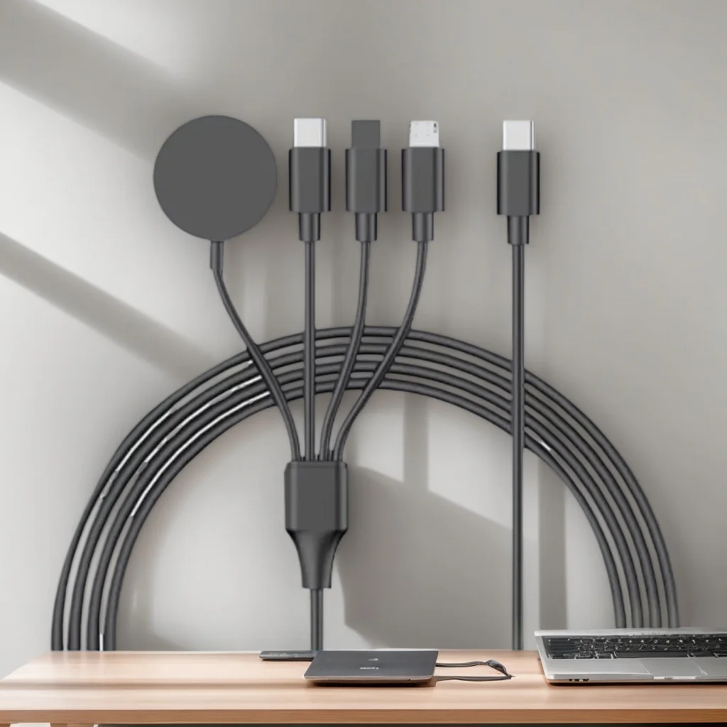 4-in-1 USB/Type-C PD Charging Cable for iPhone 14, Android, Apple Watch/iWatch 1-9/Ultra/SE (Magnetic)