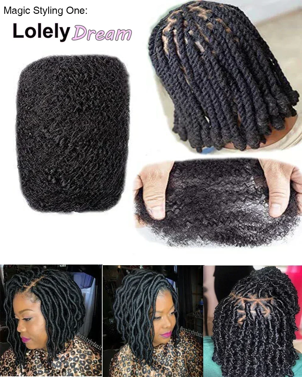 Premium Grade 4C Afro Kinky Bulk Human Hair 10-20 Inch Natural Black 100% Human Hair Soft 50g/Pack Can Dye Bleach for Braids