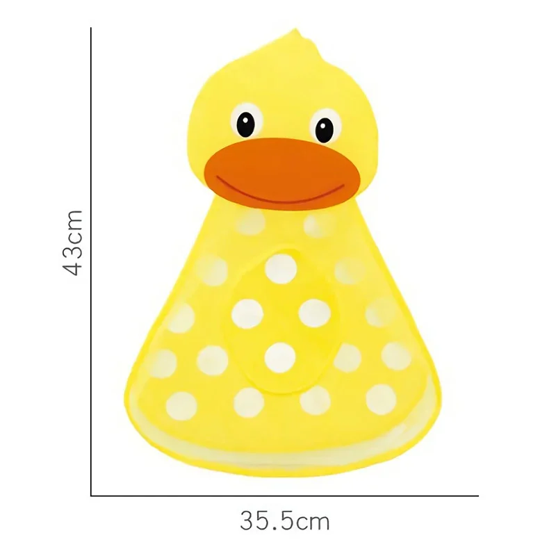 New Baby Bathroom Mesh Bag Sucker Design For Bath Toys Kids Basket Cartoon Animal Shapes Cloth Sand Toy Storage Net Mesh Bag Toy