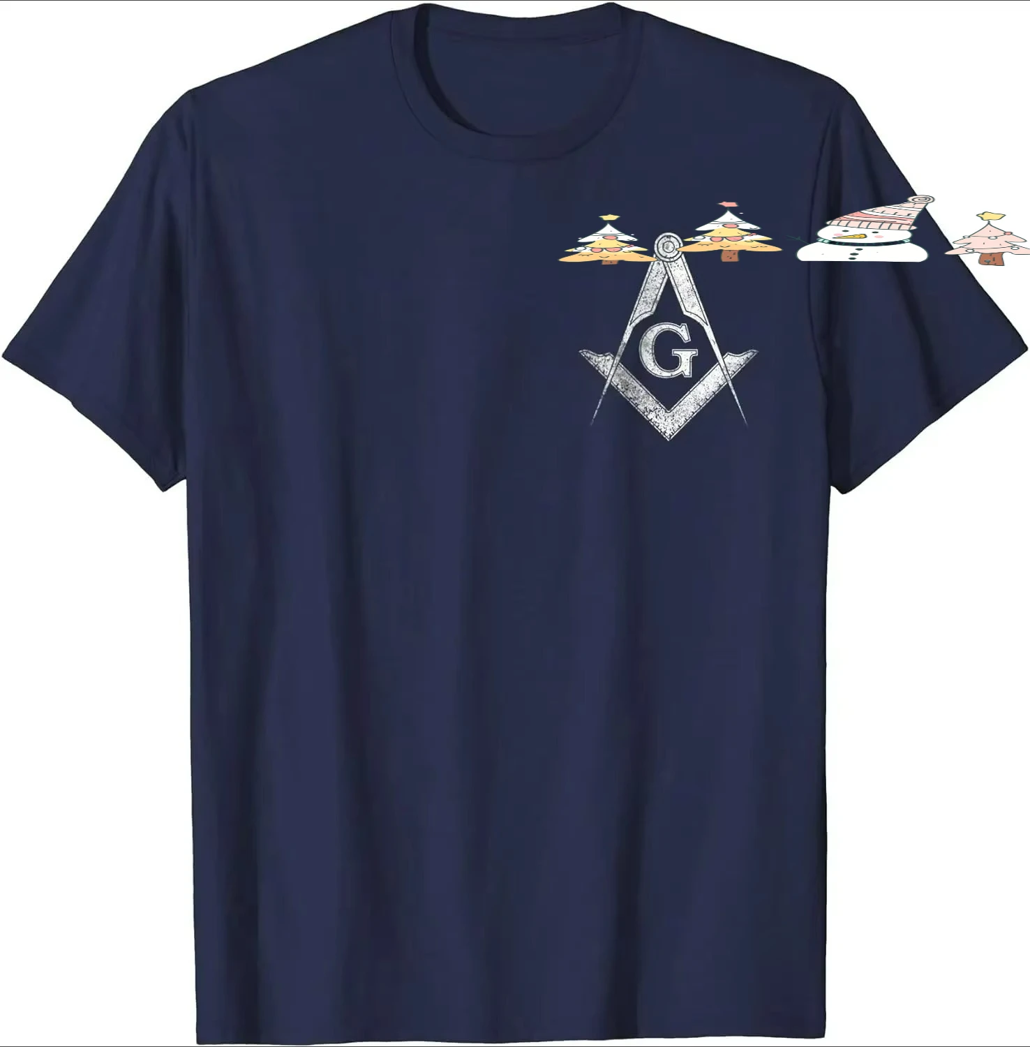 Vintage Masonic Square and Compass - Freemason T-Shirt 100% Cotton O-Neck Summer Short Sleeve Casual Mens T-shirt Size S-3XL