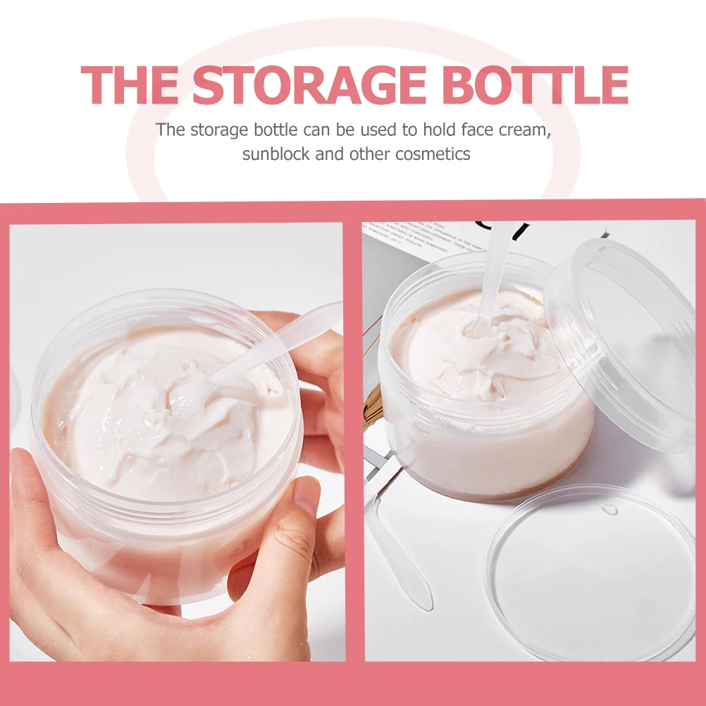

Facial Cream Containers Travel Storage Boxes Clear Jars Empty Organizers for Lotions Body Butters Portable Lightweight Practical