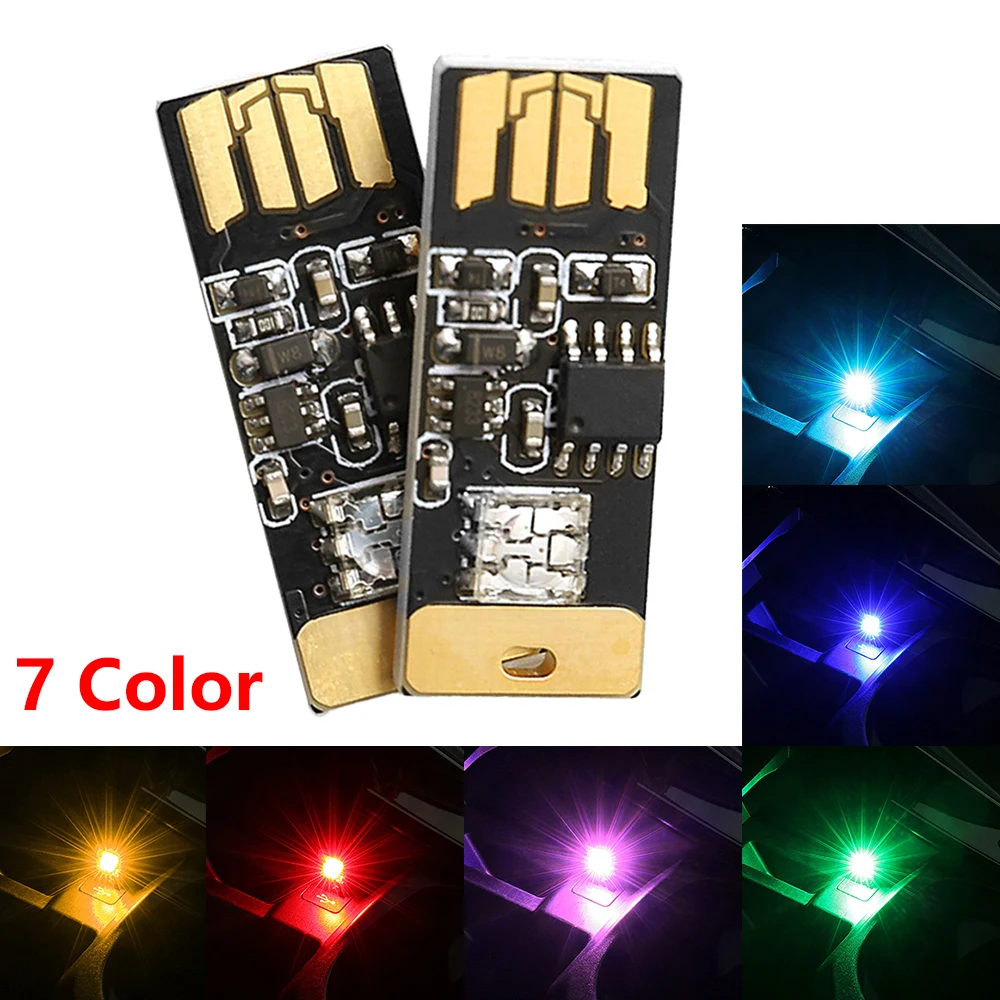 LED USB Dekorative Lampe Auto Innen Atmosphäre Licht Mini Kleine USB LED RGB Club Disco Magische Bühne Wirkung Musik rhythmus lichter