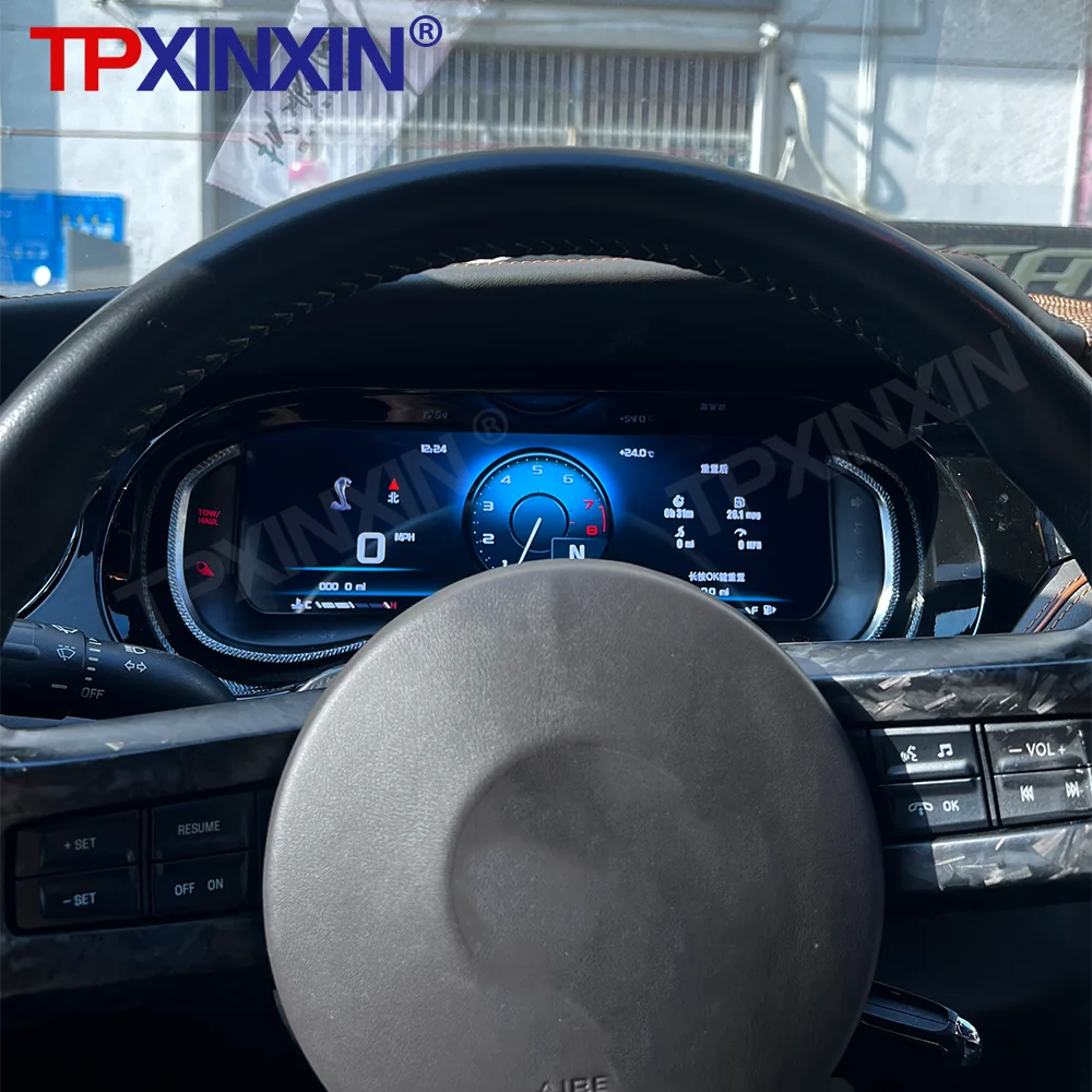 Car Digital Instrument Cluster For Ford Mustang GT 500 2006-2014 Carplay LCD Odometer Speedometer Panel Vitrual Cockpit Headunit