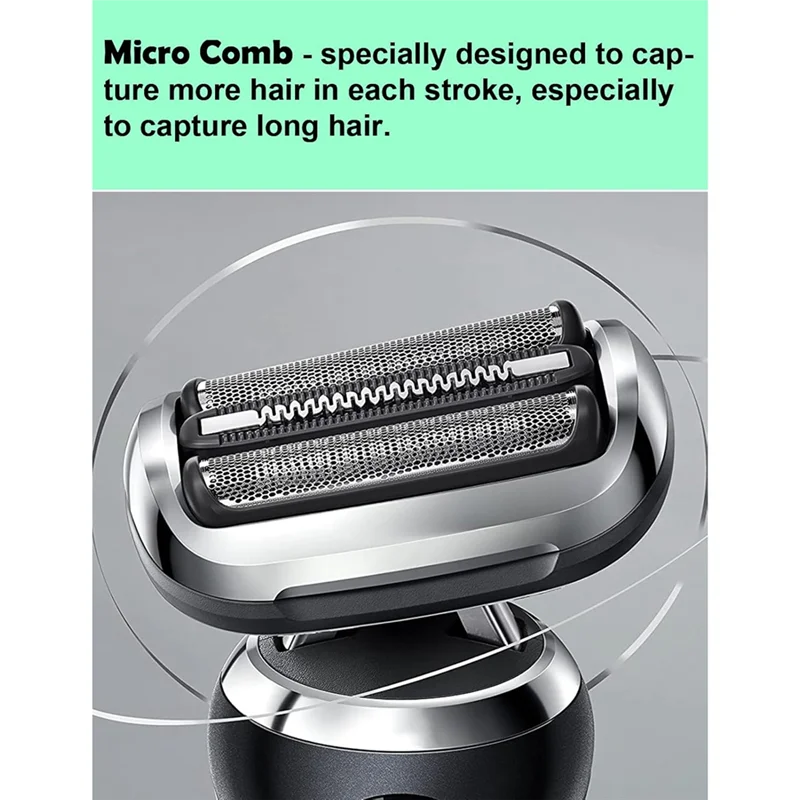B01C-73S Shaver Head For Braun S5 S6 Razors, 6072Cc, 6090Cc, 6020S, 6040C, 5035S, 5020S, 5050Cs Razor Blade