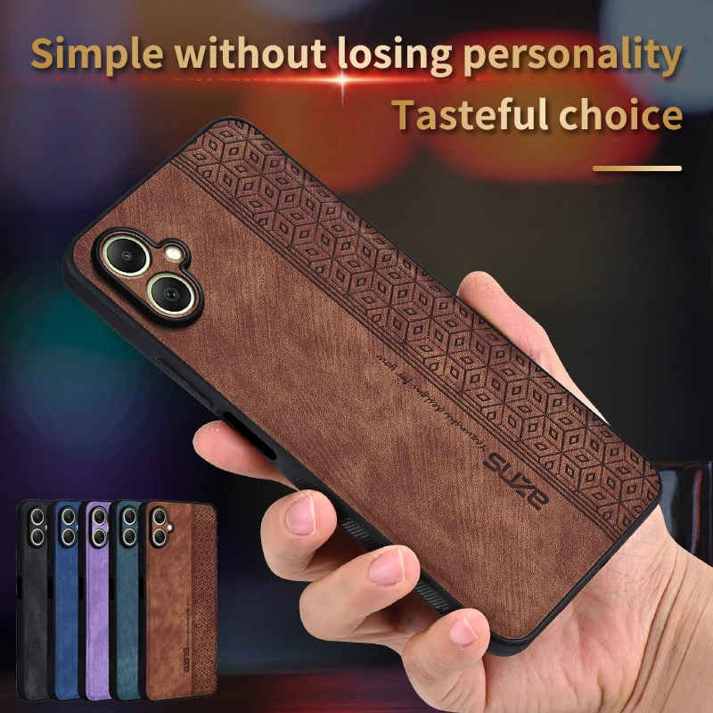 For Samsung Galaxy A06 Чехол Для Back Cover Skin Feel Shockproof Leather Phone Case Bumper For Samsung Galaxy A06 Coque Capa