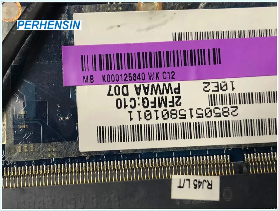 Used K000125840 For Toshiba Satellite C660 C665 Laptop Motherboard PWWAA LA-6847P HM55 DDR3 PGA988 100% Perfect Work