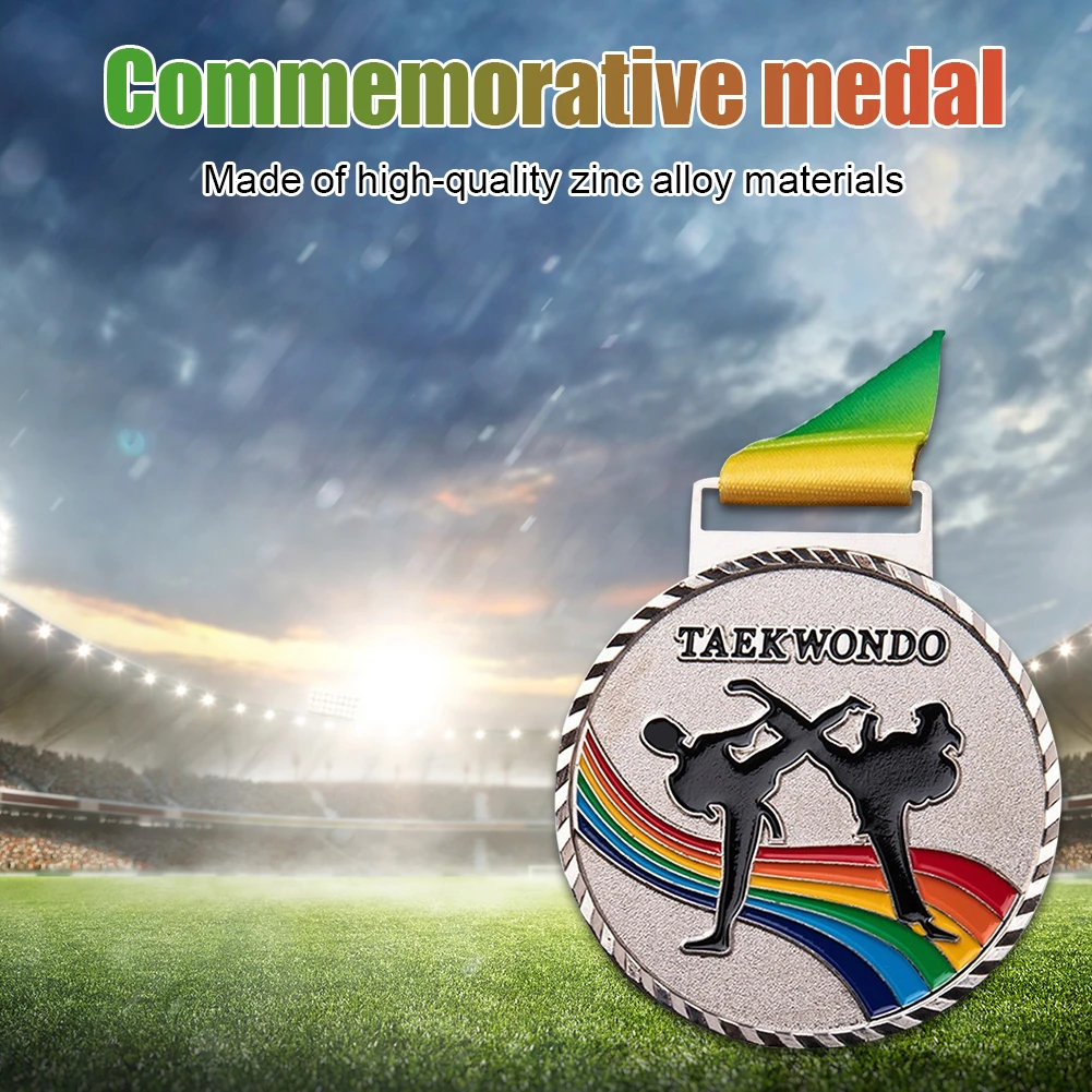 Games Taekwondo Sports Winner Golden Silver Copper Award Reward Baking Finishing