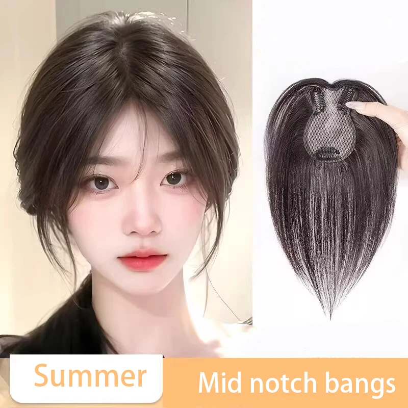 

LUPU 3D челка на клипсе, наращивание челки-натуральный топпер с искусственной бахромой, шиньон для женщин, невидимые чехлы для челки