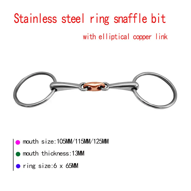 Stainless steel horsebit armature non-rusting oval copper link BT0526