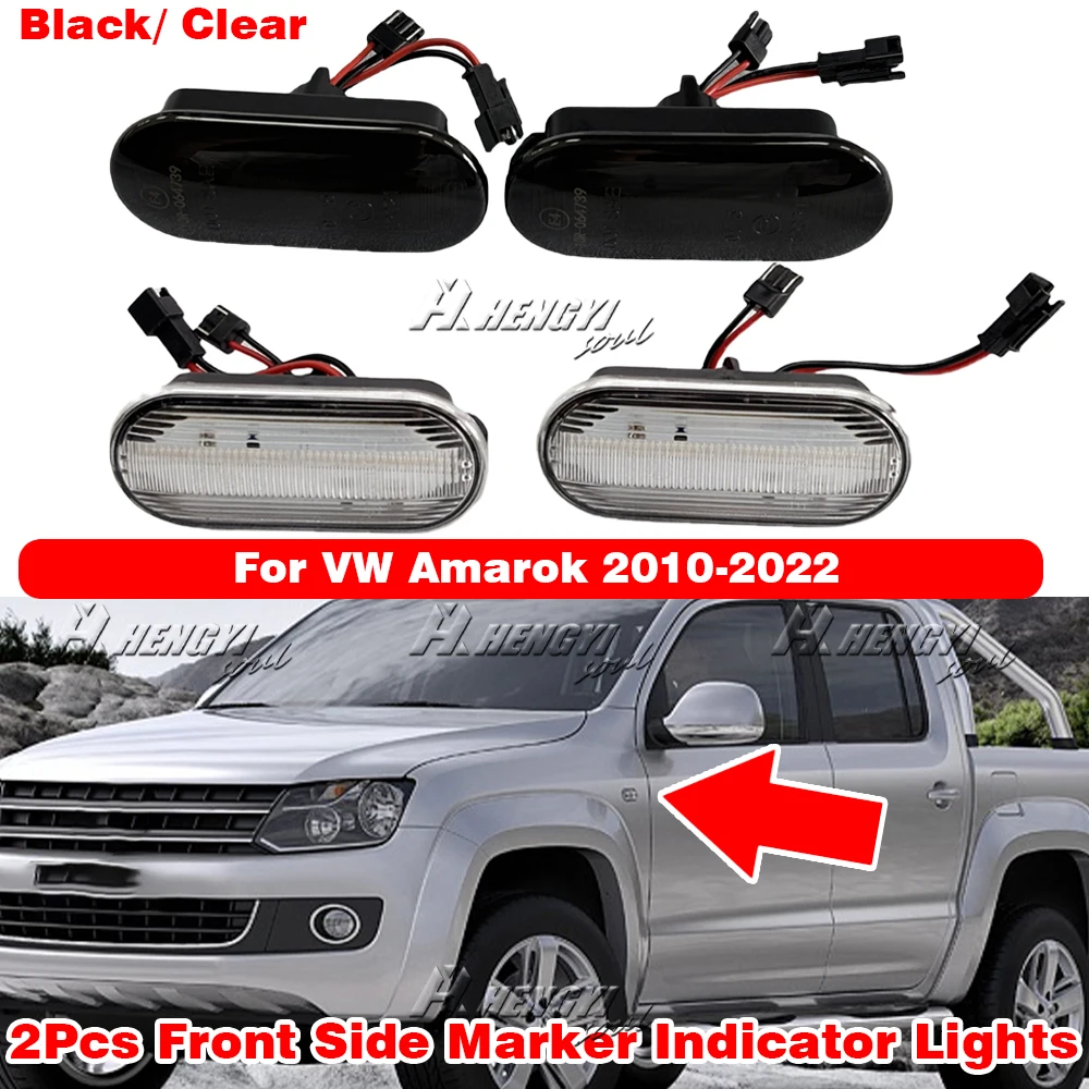 

2Pcs Dynamic LED Error Free Front Side Marker Indicator Lights For VW Golf MK4 Amarok Polo Passat Ibiza Ford Focus C-Max Fiesta