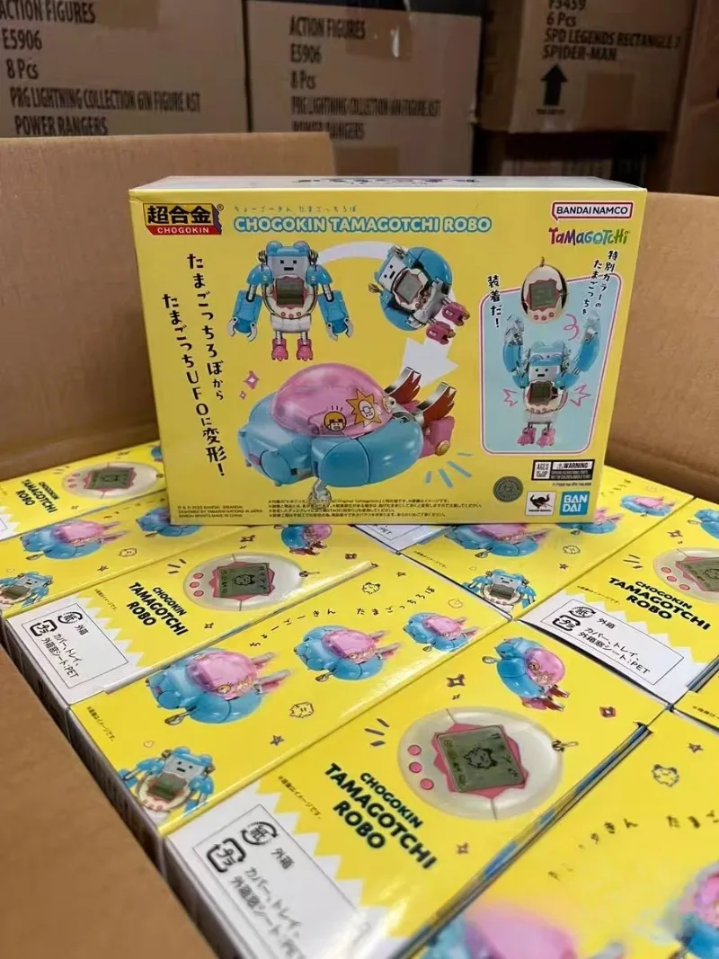 BANDAI Original Super Alloy Series Tamagotchi Robot Action Anime Figure Assembled Collectible Doll Statuette Ornament Gifts Toys