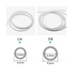 1 metro ro água 1/4 3/8 Polegada od pe mangueira tubulação tubo flexível branco para osmose reversa aquário sistema de filtro