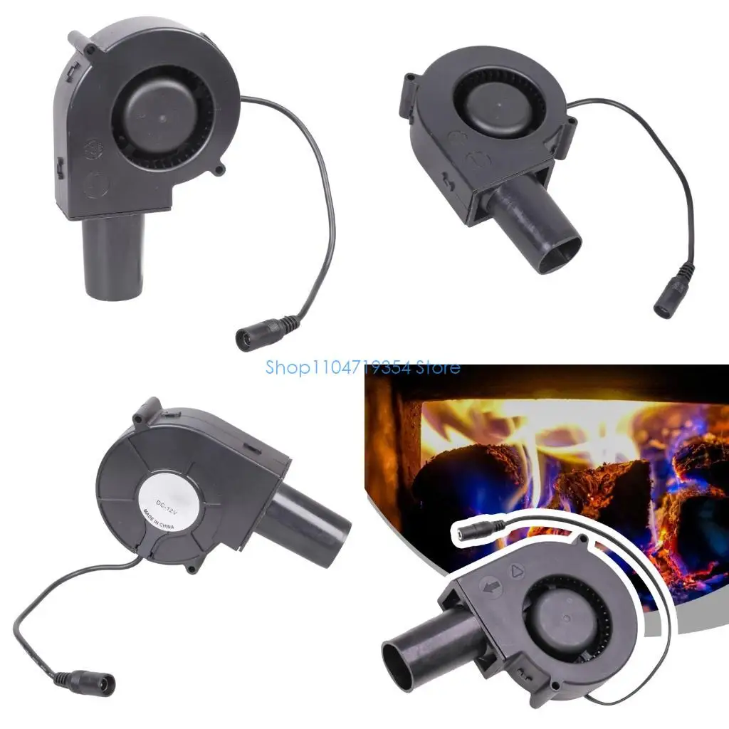 0XLD 12V Heavy Duty Blower Fan Double Ball Bearing Design Fit for Backyard Reliable Airflows In Furnaces And Outdoor Kitchens