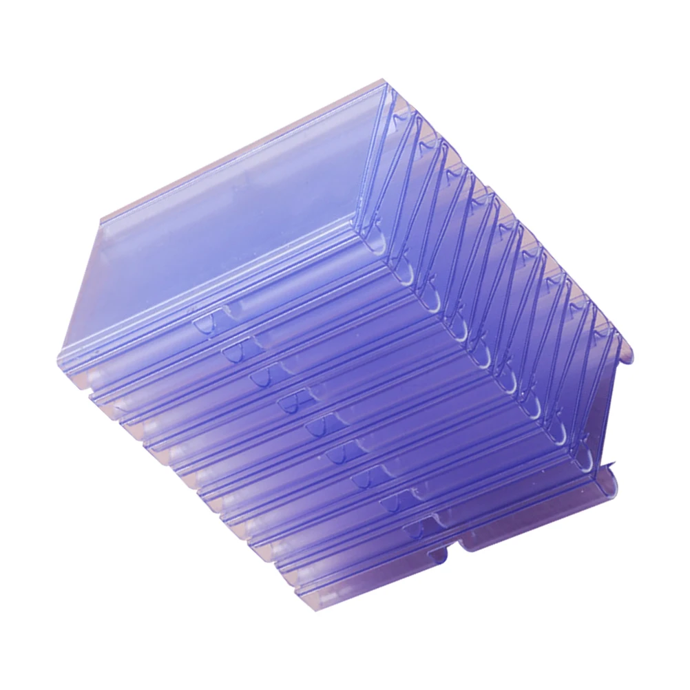 

100 Pcs Price Tag Clear Plastic Retail Supermarket Display Hook Cover Shopping Labels Duty Tag Folder Organizer