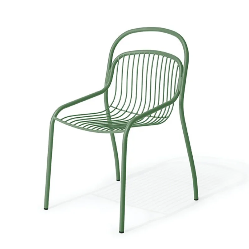 

Outdoor tables and chairs leisure balcony metal tea table round milk tea shop courtyard folding