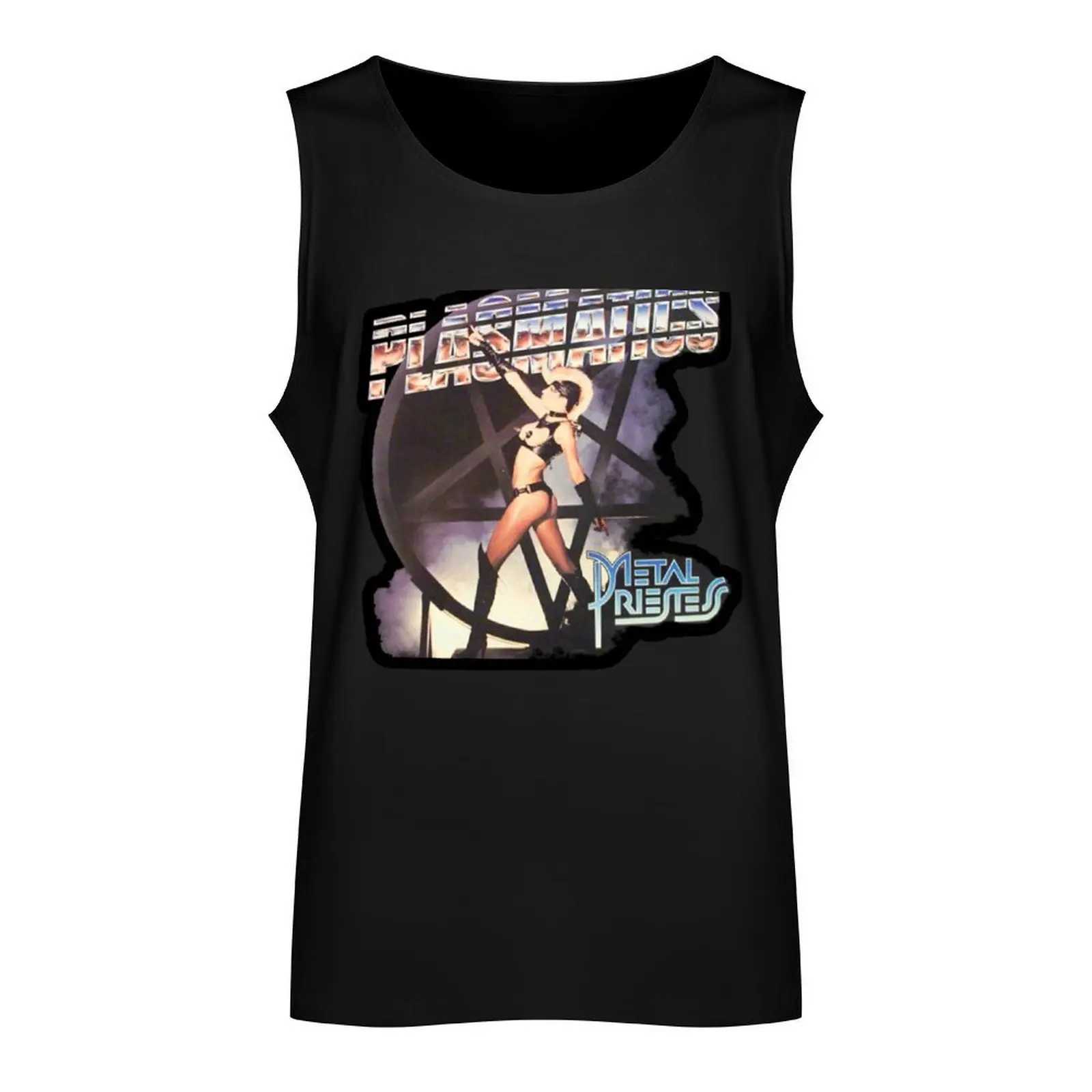 PLASMATICS-PUNK ARTWORK ginásio t-shirt, Roupas masculinas, regata sem mangas