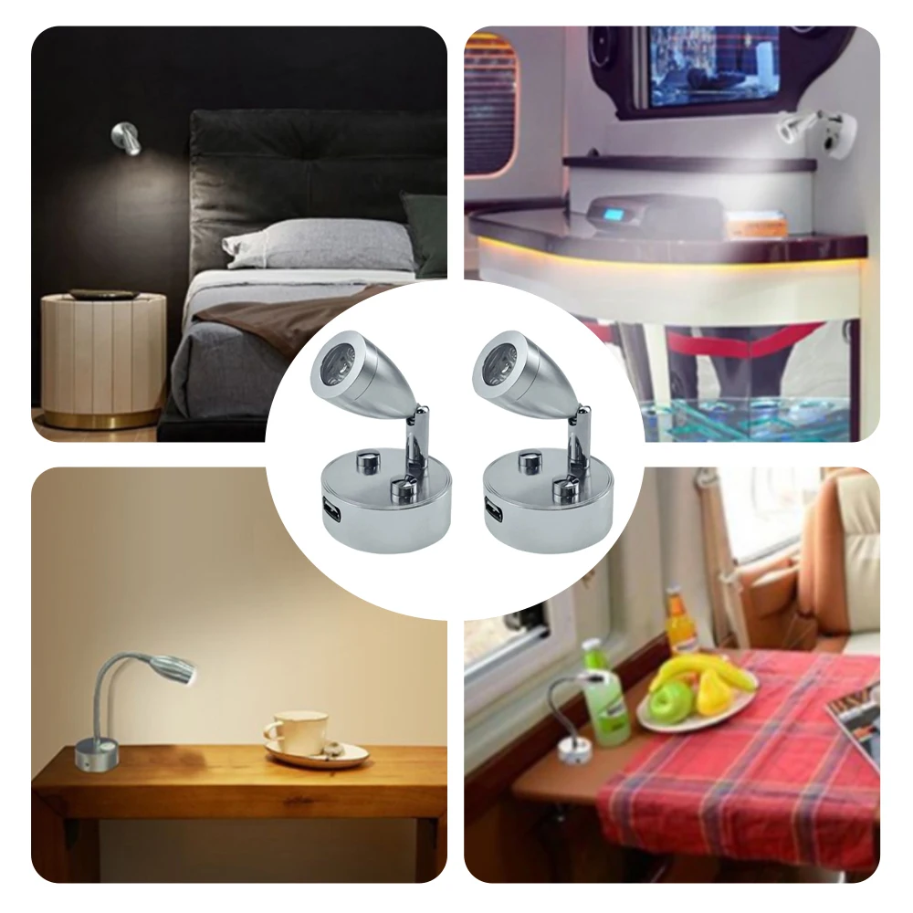 

High Quality Interior Reading Lamp LED Smart Touch Wall Lamp Studies LED Wall Lamp For RV Camping Lighthouse