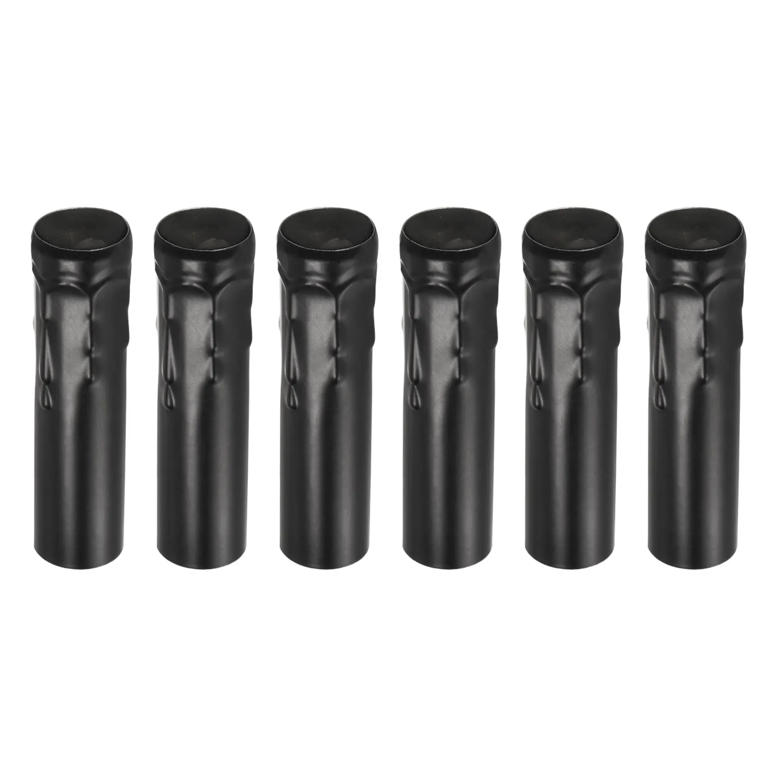 Uxcell Candle Socket Covers, 4 Inch Tall Chandelier Sleeves Bulb Light Base Holder, Black Pack of 6