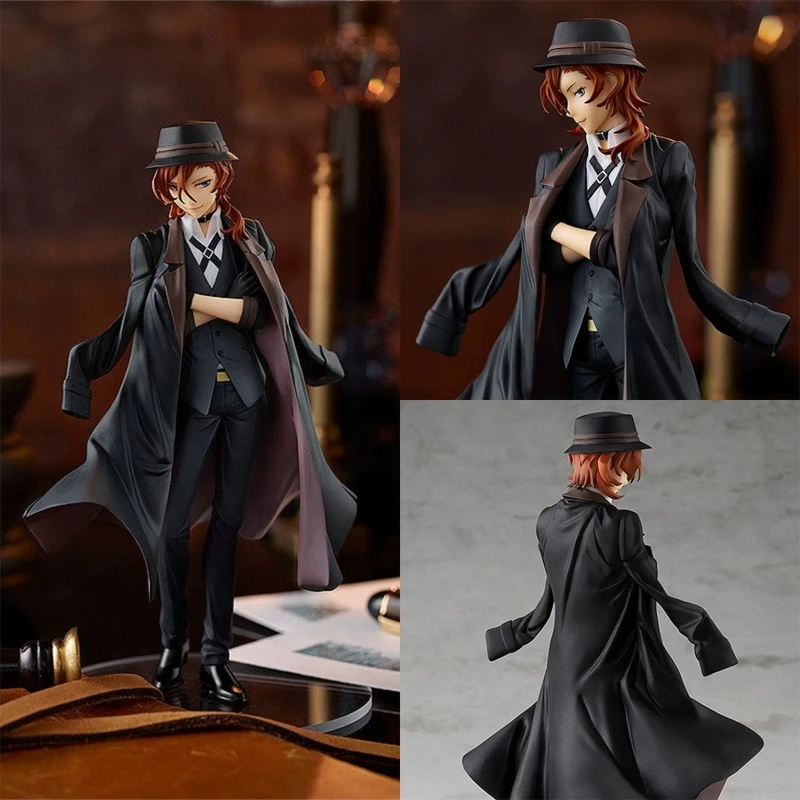 18cm POP UP PARADE Bungo Stray Dogs Nakahara Chuuya Anime Figure Osamu Dazai Action Figure Edogawa Rampo Figurine Model Doll Toy