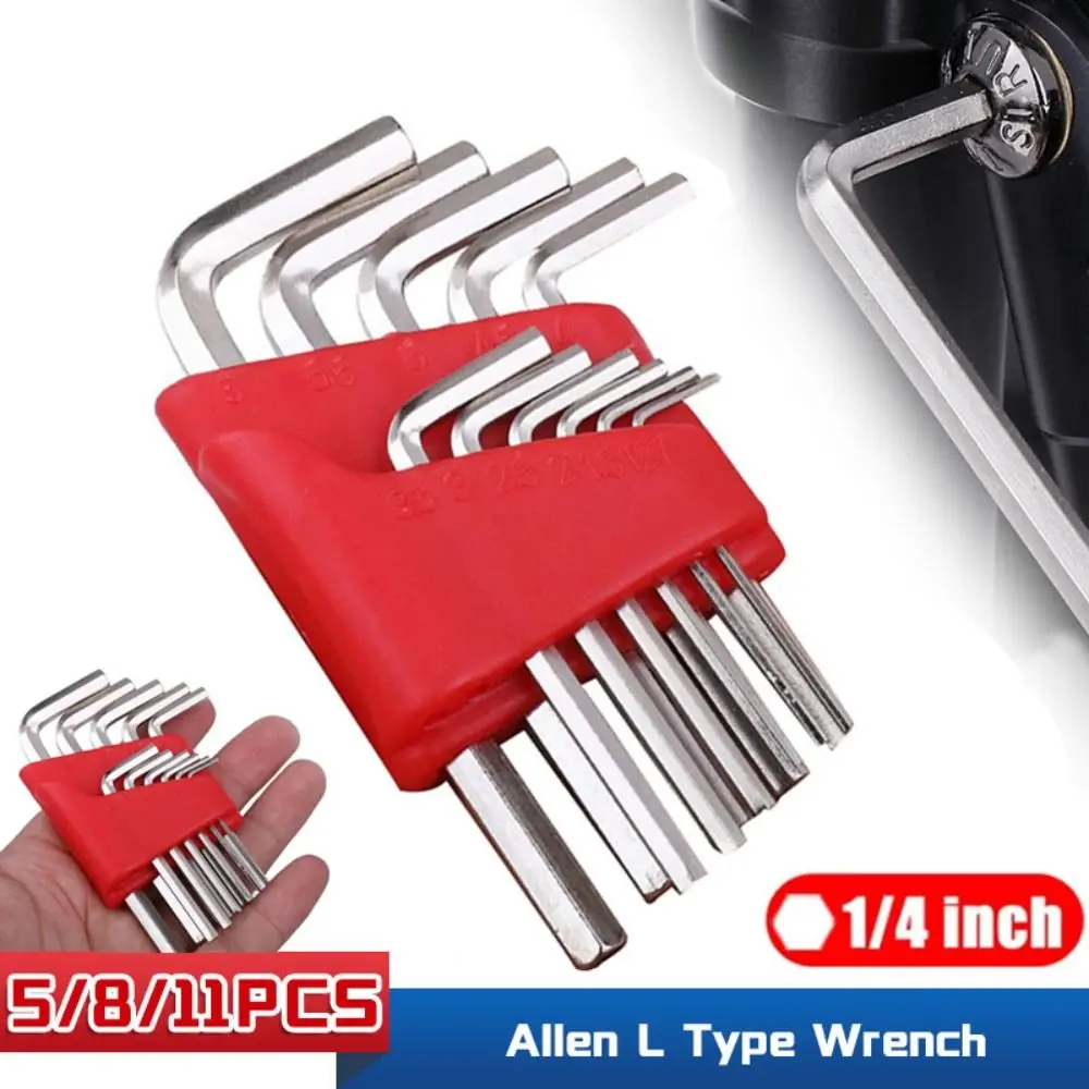 

5/8/11 PCS Mini Easy To Carry Size Allen Key Allen Wrench L Wrench Inch Wrench Metric Wrench