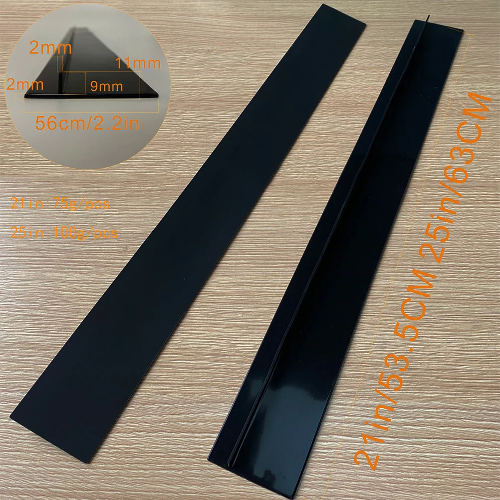 2 قطعة موقد المطبخ مكافحة الفجوة غطاء سيليكون الشريط عدم الانزلاق الفجوة حشو سهلة نظيفة ختم الشريط الأسود 21 بوصة شريط عزل #4