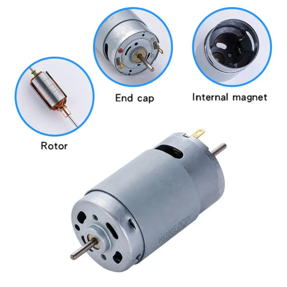 390 DC Motor DC 12V 22000RPM High Speed Mini Motor Large Torque Motor for DIY Toys Small Appliances