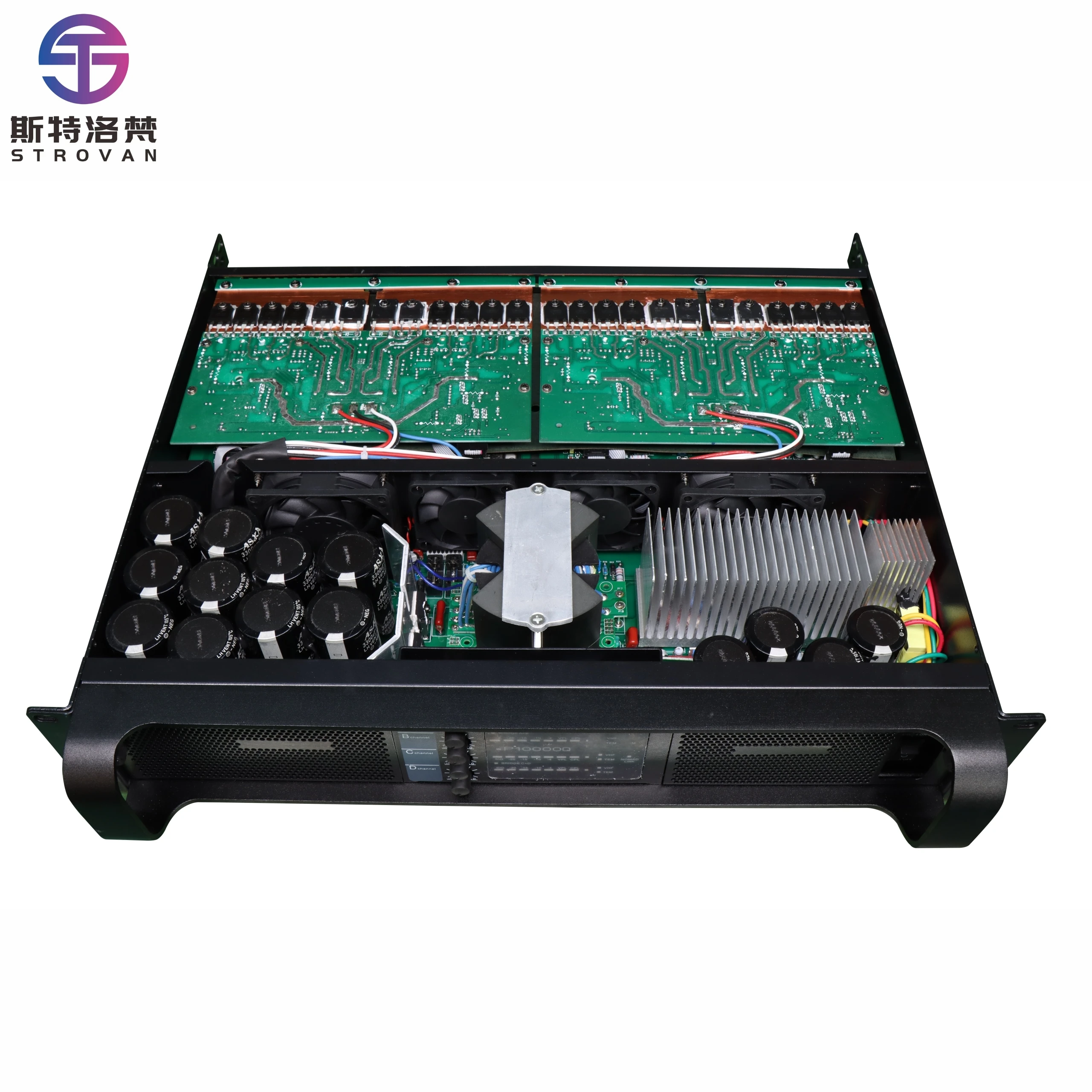 Full Copper 1350W 4 Channel Class-TD 2U Power Amp - Digital Professional Audio Amplifier FP1000 for DJ/Club