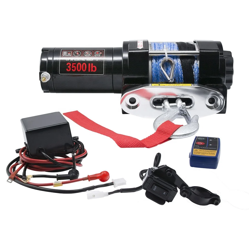 

3500Lb Electric Winch Offroad 4X4 off-road Winches with Synthetic Rope