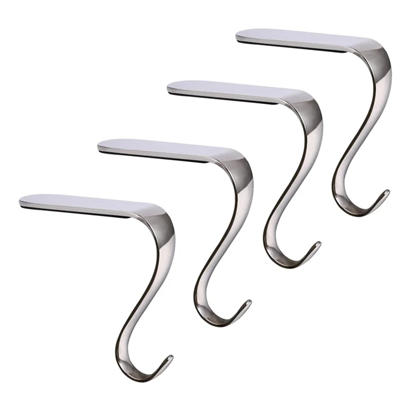 Рождественские держатели для чулок Рождественские крючки для вешалок для камина Праздничная каминная гирлянда Зажимы Металлические ручки Набор из 4 (золотых) Простые в использовании