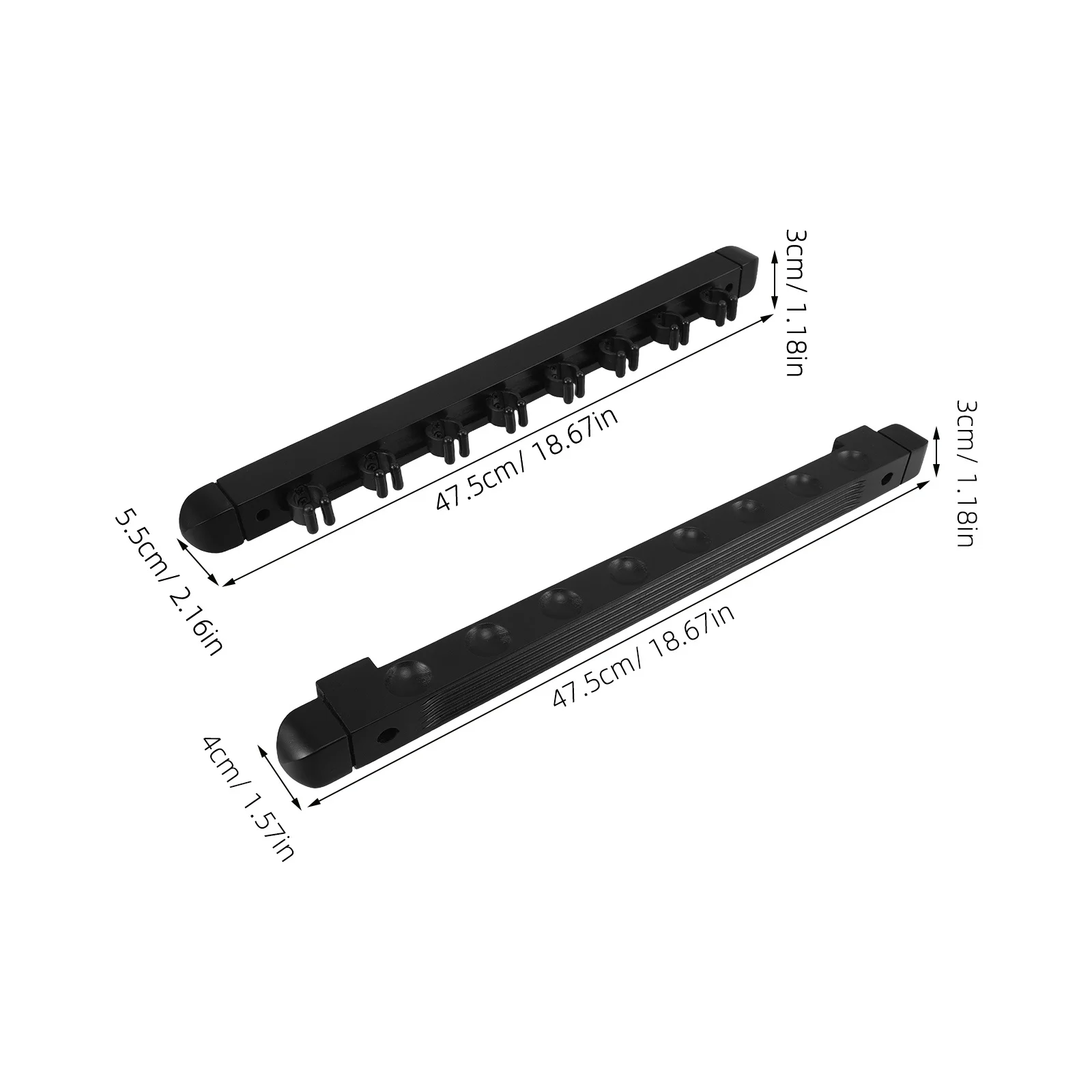 Solid Wood Pool Cue Rack Roman Style Wall Mounted Organizer Game Room Billiards Accessories Complete Set Holder Saver Table