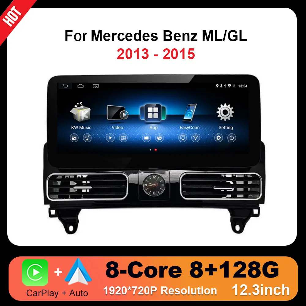 For Mercedes Benz ML/GL 2013-2015 NTG 4.5 System Android Car Raido Multimedia Video Player Auto Navigation GPS Wireless CarPlay