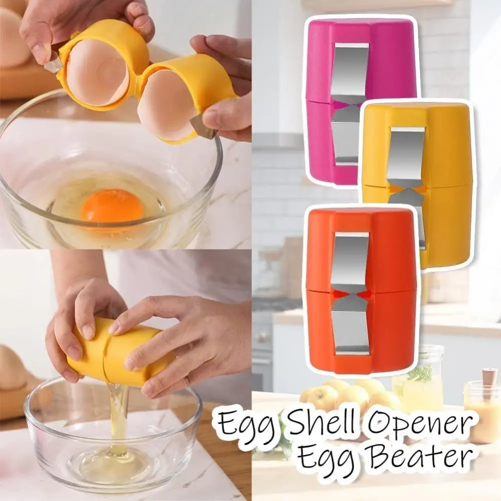 New Cute Egg Shell Opener Kitchen Baking Tool Household Egg Opener Tool Stainless Steel Egg Peeler for Cooking Camping